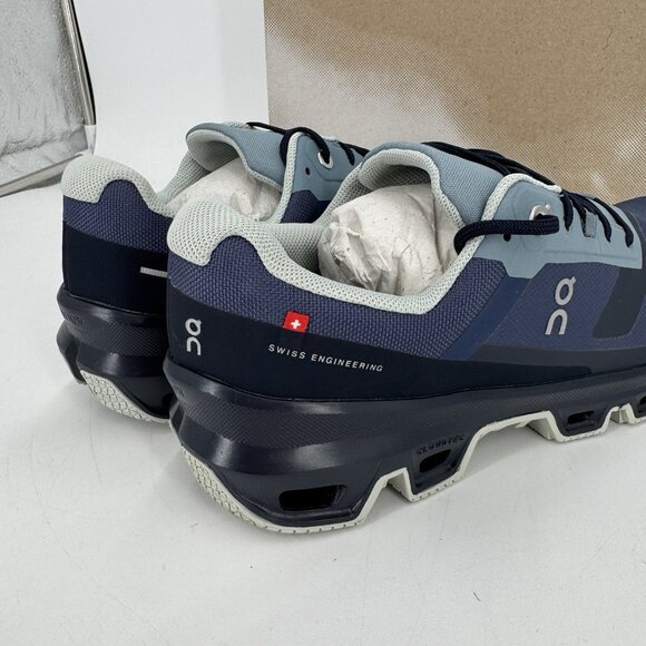 On Running Women's Cloudventure Waterproof Trail Running Shoes sz 9 Denim/Midngh - Picture 6 of 11